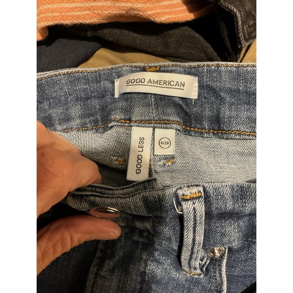 Good American Good Legs Jeans 6/28 GLRH899VT Blue 265 Stretch - Picture 3 of 5